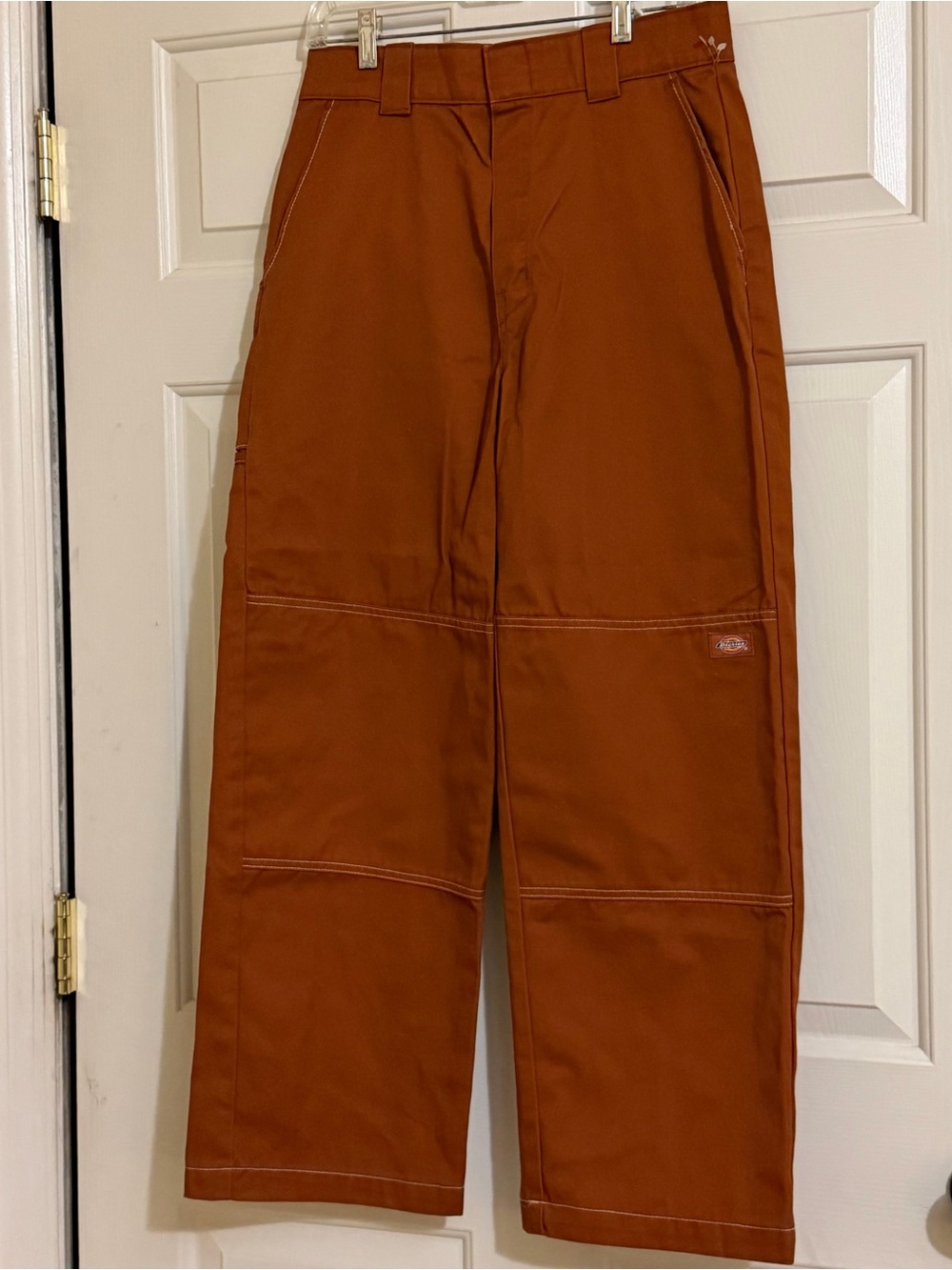 Dickie’s Women's Sawyerville Double Knee Pants Gingerbread Relaxed Fit Size 8